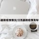 江苏最新疫情情况/江苏最新疫情发布情况
